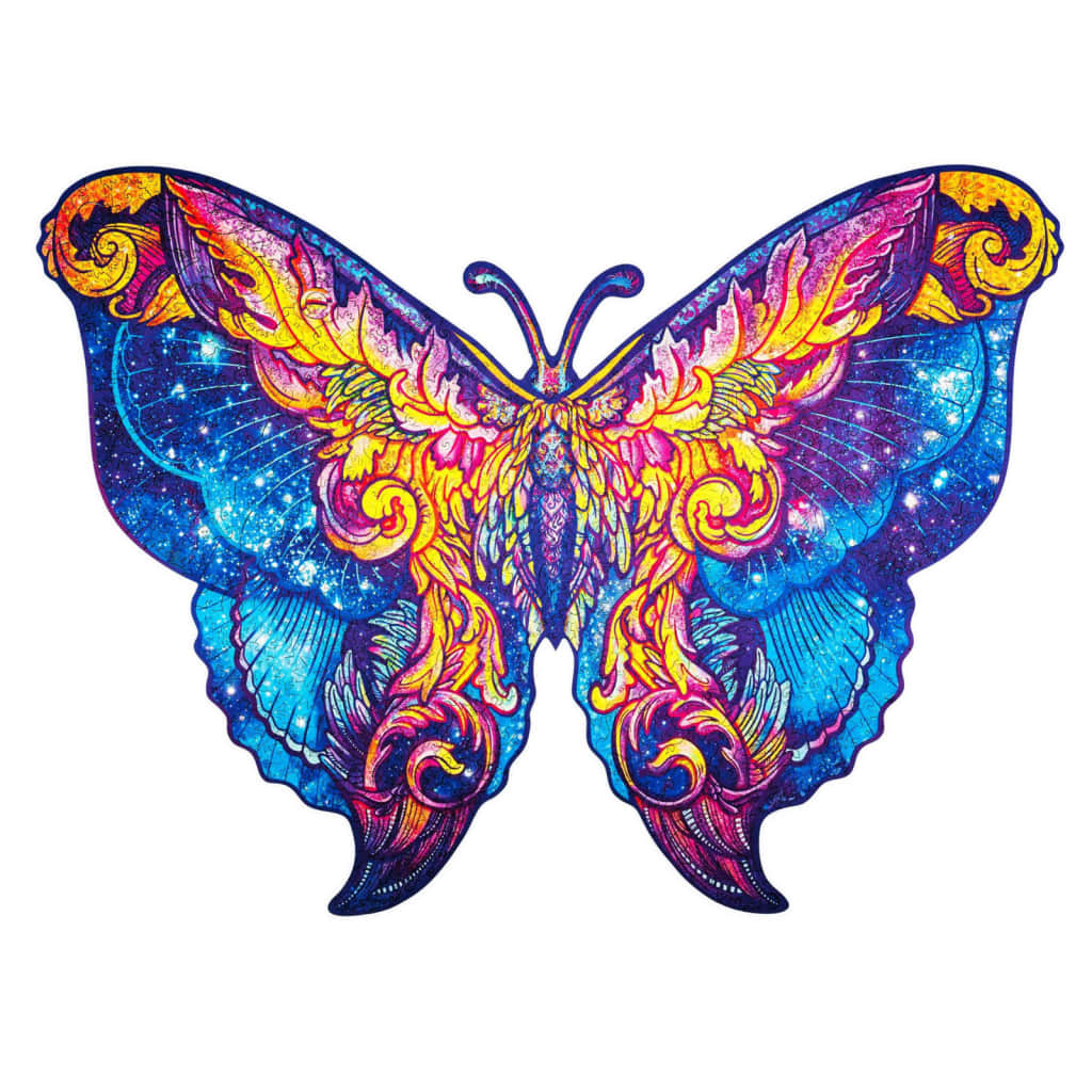 UNIDRAGON Puzzel Intergalaxy Butterfly 700 stukjes royal size 60x44 cm