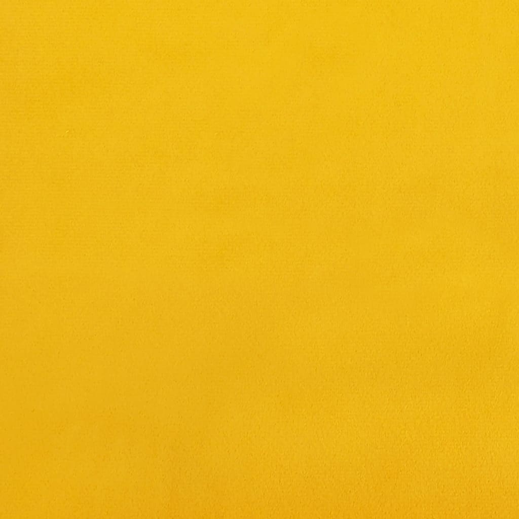 vidaXL Eetkamerstoelen draaibaar 4 st fluweel geel