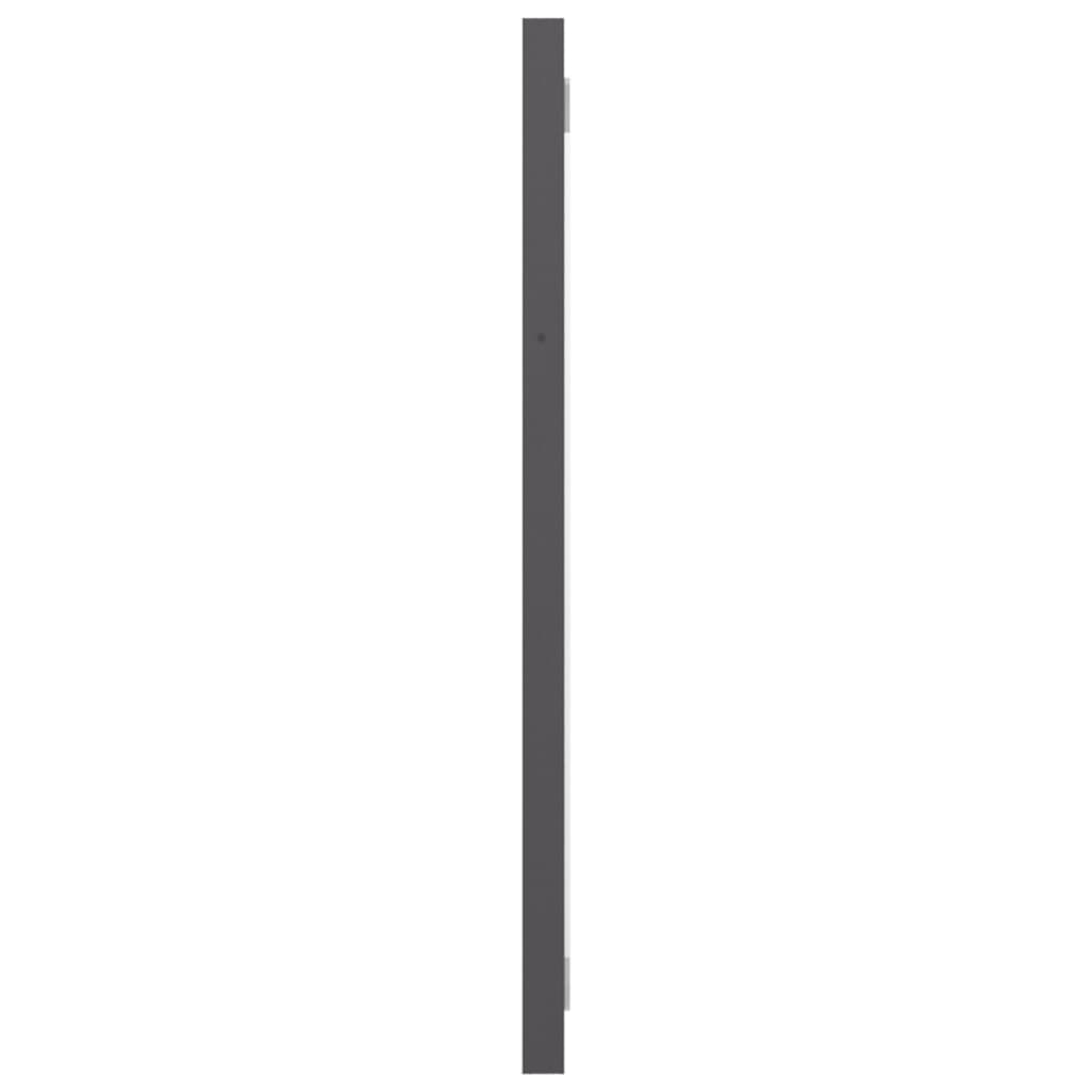 vidaXL Badkamerspiegel 100x1,5x37 cm spaanplaat hoogglans grijs
