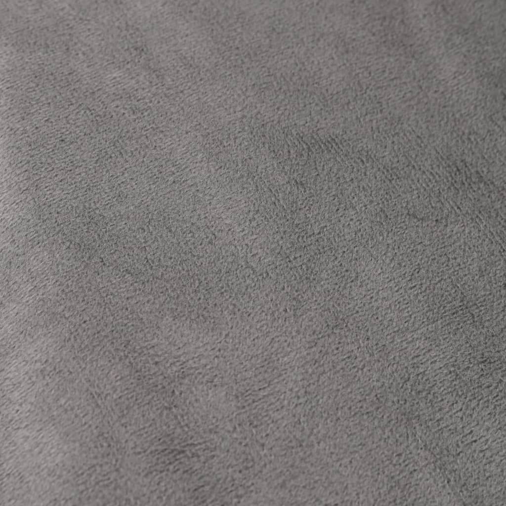 vidaXL Verzwaringsdeken met hoes 200x225 cm 13 kg stof grijs