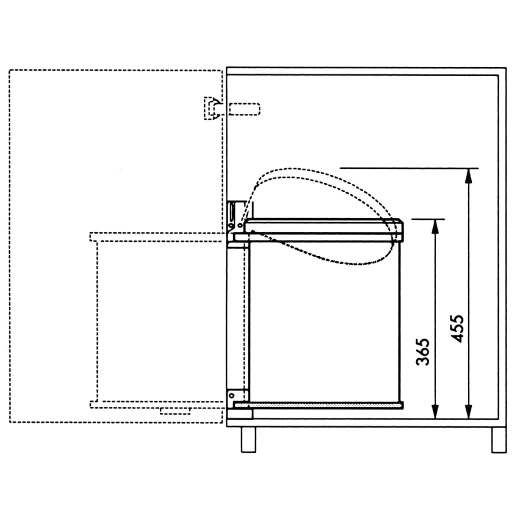 Hailo Inbouw afvalemmer Compact-Box maat M 15 L wit 3555-001