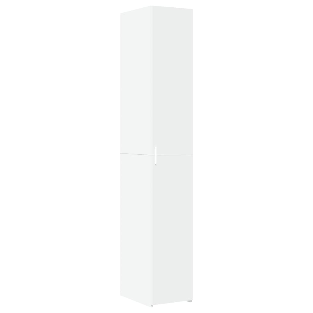 vidaXL Hoge kast 50x42,5x124 cm bewerkt hout wit
