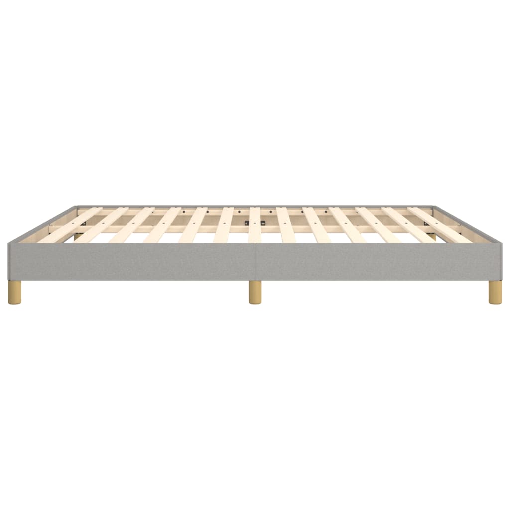 vidaXL Bedframe zonder matras stof lichtgrijs 180x200 cm