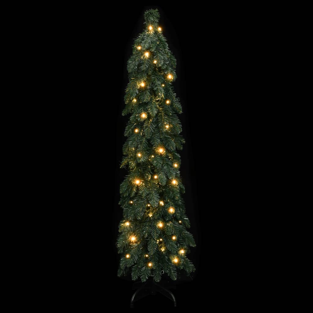 vidaXL Kunstkerstboom met verlichting 60 LED's 120 cm