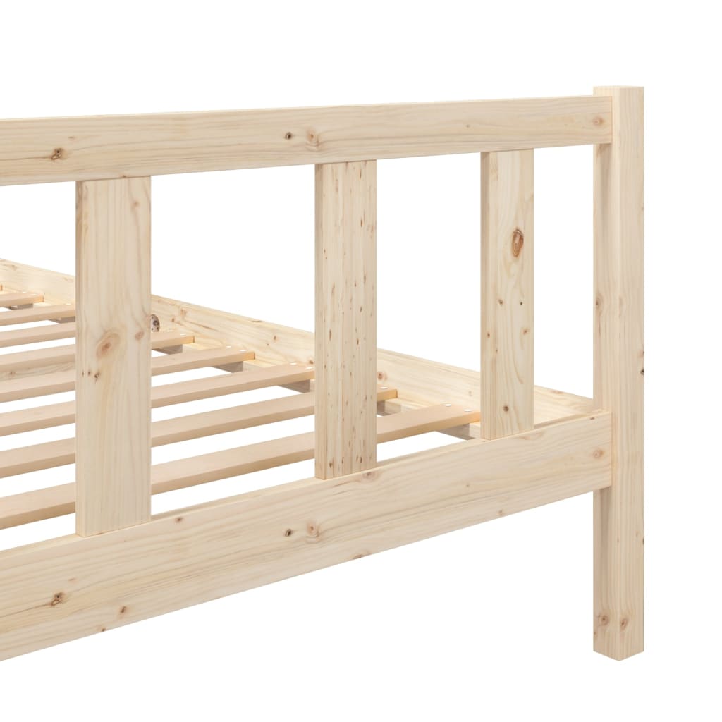 vidaXL Bedframe massief hout 140x190 cm