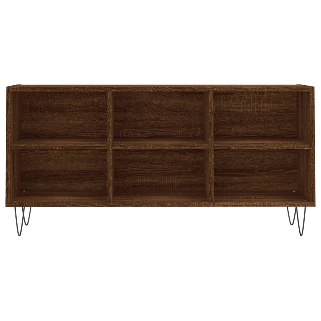 vidaXL Tv-meubel 103,5x30x50 cm bewerkt hout bruin eikenkleur