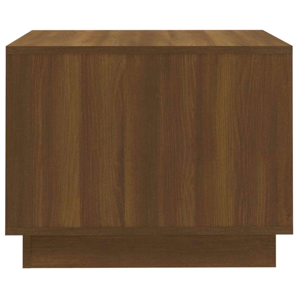 vidaXL Salontafel 55x55x43 cm bewerkt hout bruin eikenkleur