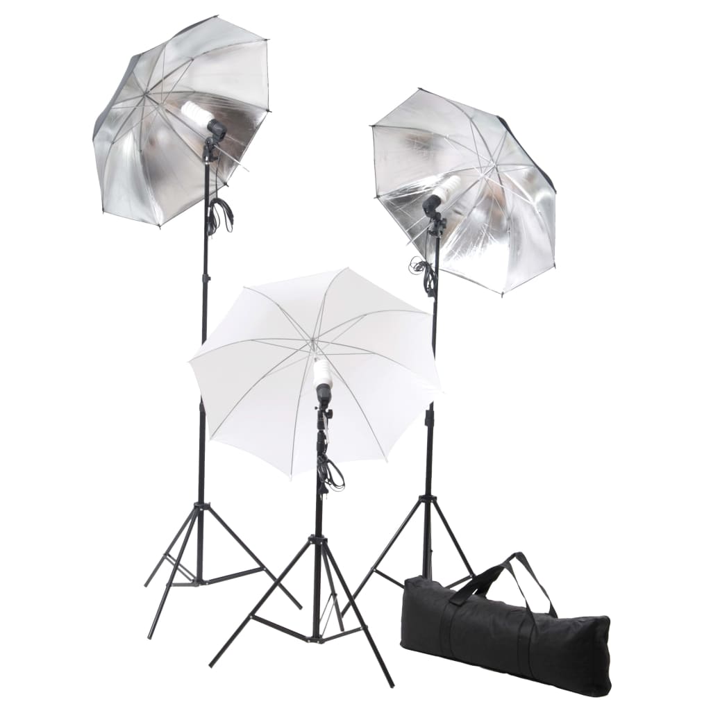 vidaXL Fotostudioset met verlichtingsset en achtergrond