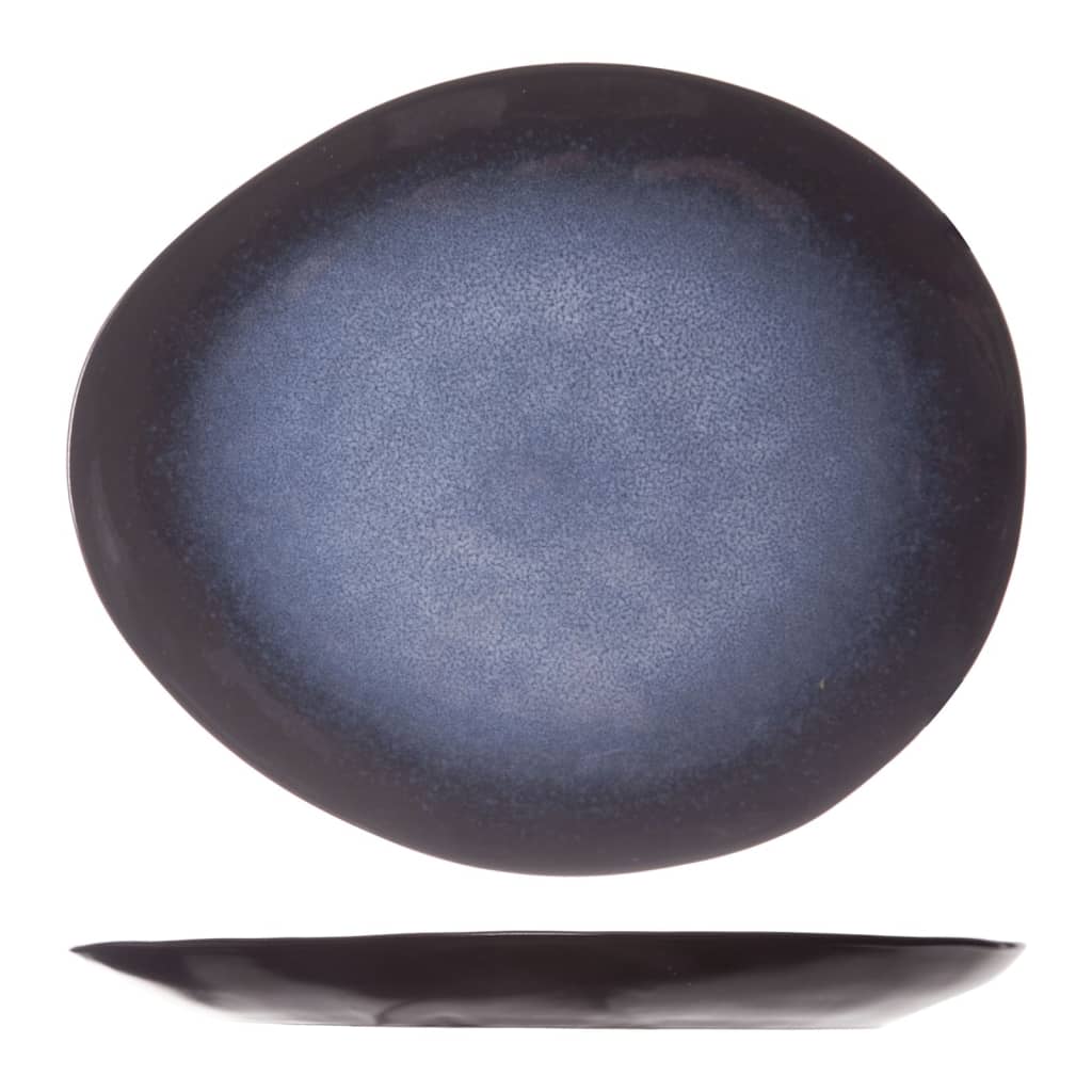 Cosy & Trendy Dessertbord Sapphire 6 st oval 20,5x17,5 cm saffierblauw