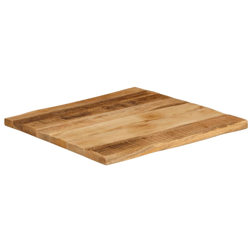 vidaXL Tafelblad met natuurlijke rand 80x80x3,8 cm massief mangohout