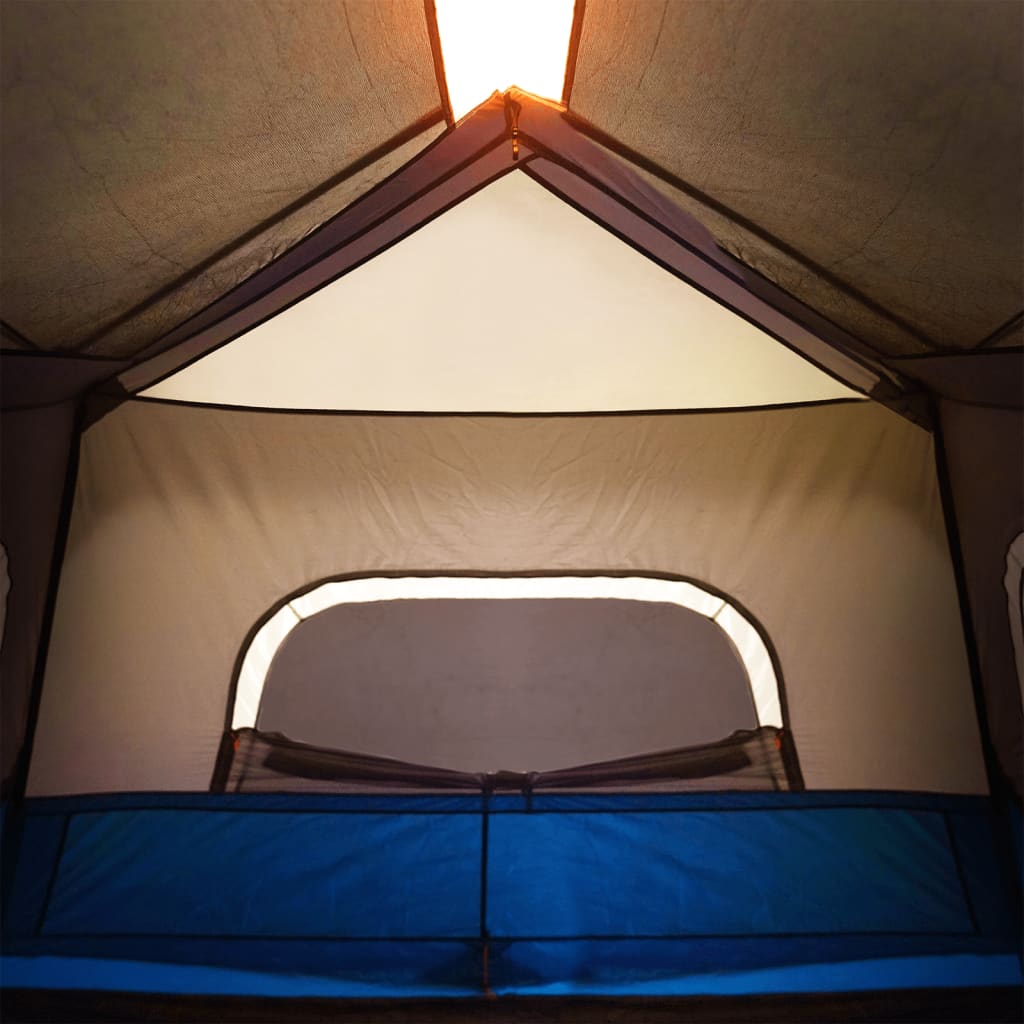 vidaXL Tent met LED 6-persoons snelontgrendeling lichtblauw