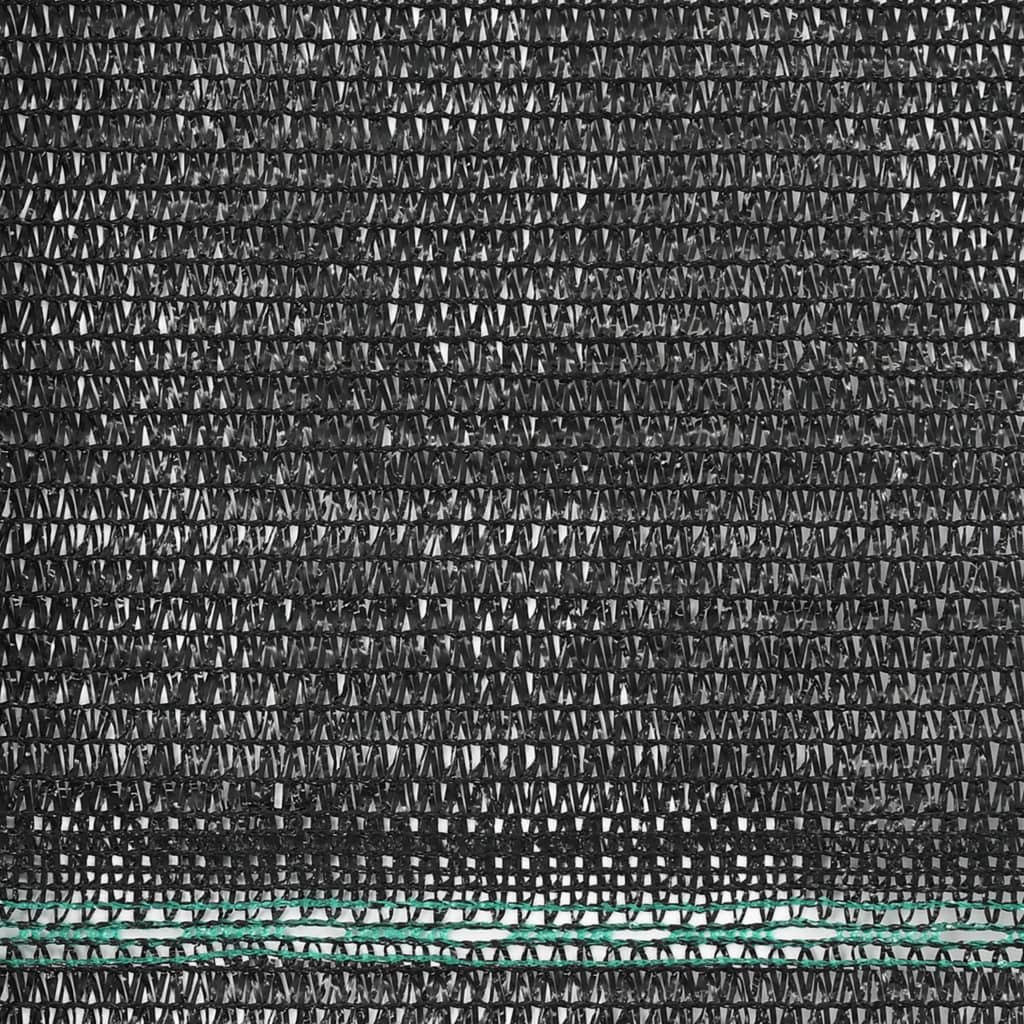 vidaXL Tennisscherm 2x25 m HDPE zwart