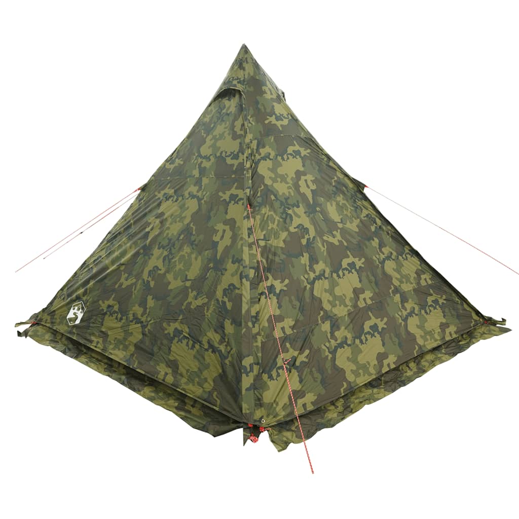 vidaXL Tipitent 6-persoons camouflage waterdicht