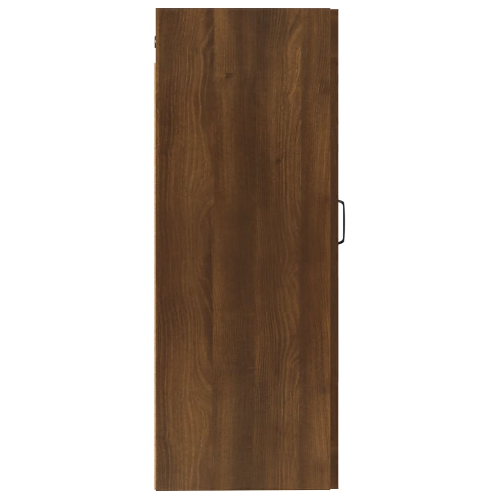 vidaXL Hangkast 35x34x90 cm bewerkt hout bruineikenkleurig