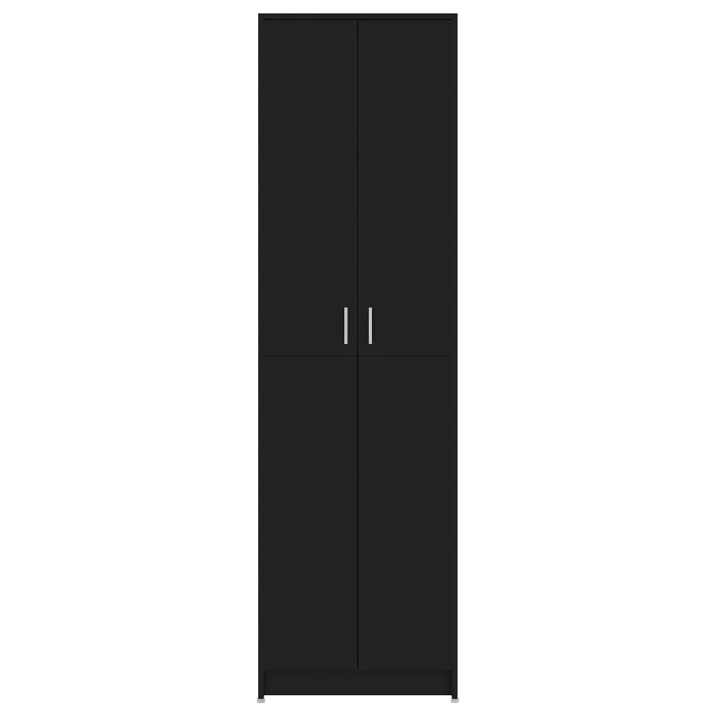 vidaXL Gangkast 55x25x189 cm spaanplaat zwart