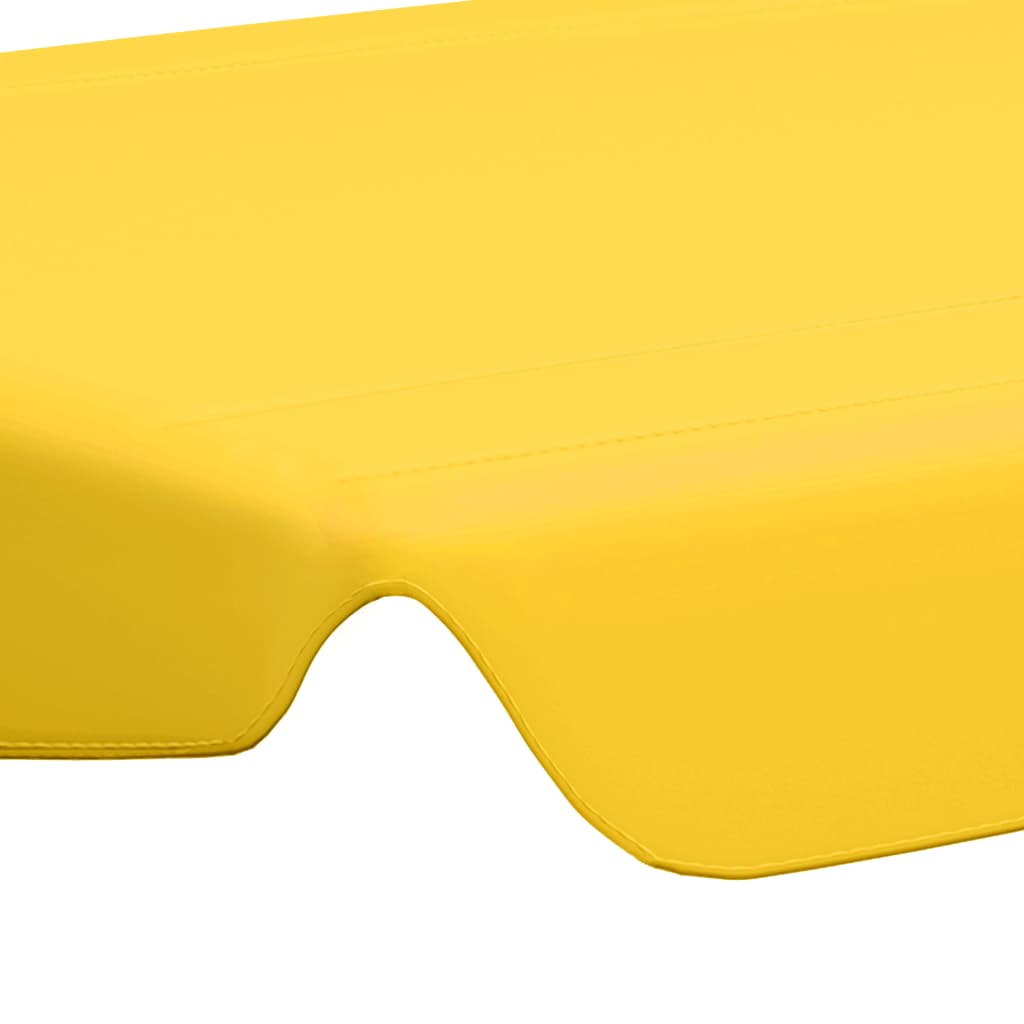 vidaXL Vervangingsluifel voor schommelbank 150/130x105/70 cm geel