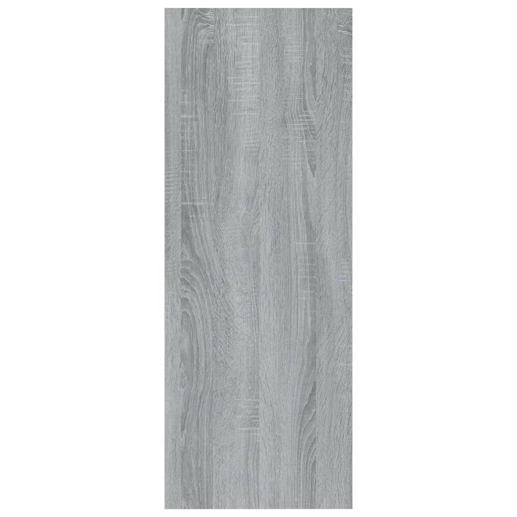 vidaXL Wandtafel 78x30x80 cm bewerkt hout grijs sonoma eikenkleurig