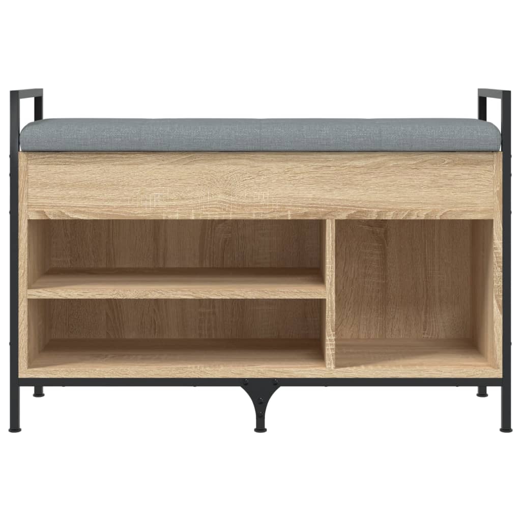 vidaXL Schoenenbank 85,5x32x57,5 cm bewerkt hout sonoma eikenkleurig