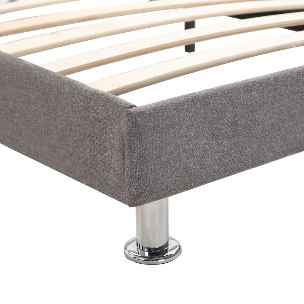 vidaXL Bedframe stof lichtgrijs 140x200 cm