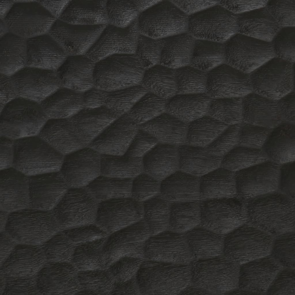 vidaXL Bijzetkast 60x33x75 cm massief mangohout zwart