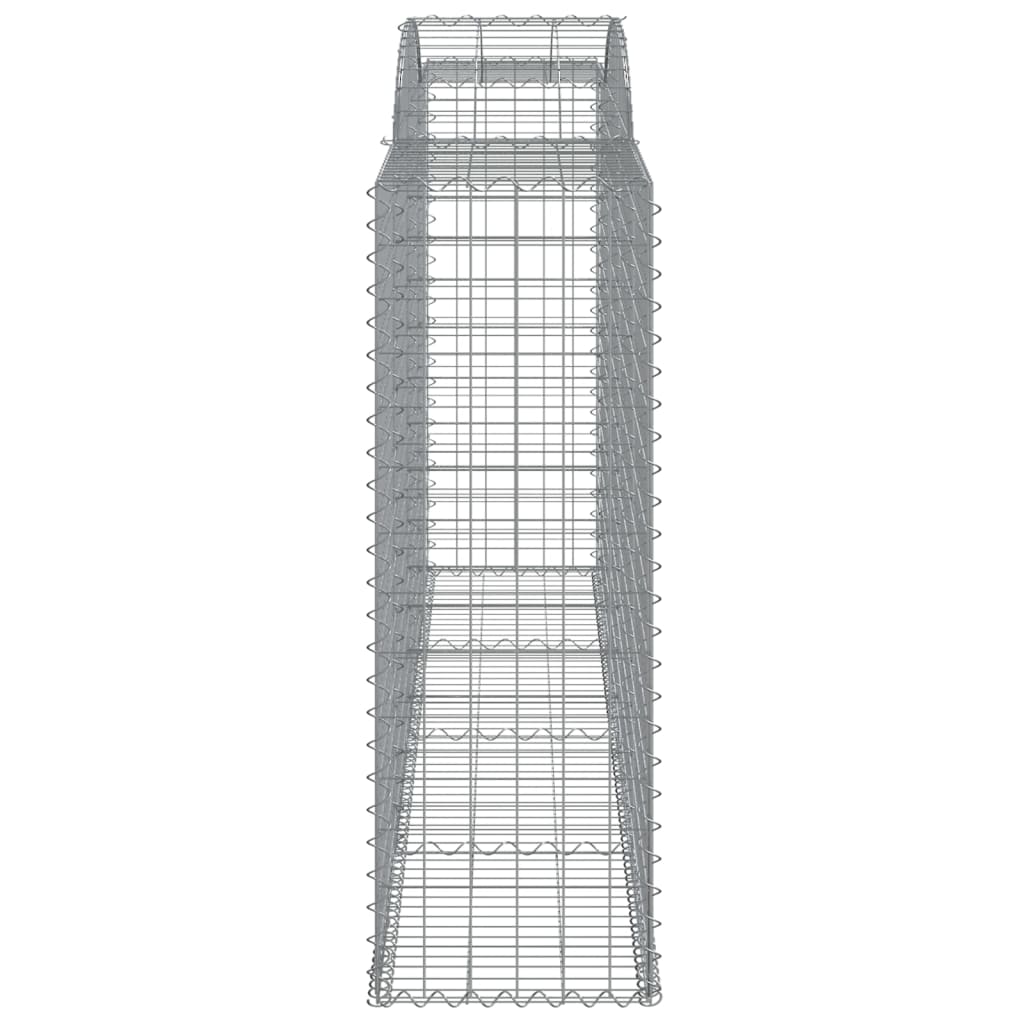 vidaXL Schanskorven 11 st gewelfd 300x50x140/160 cm ijzer