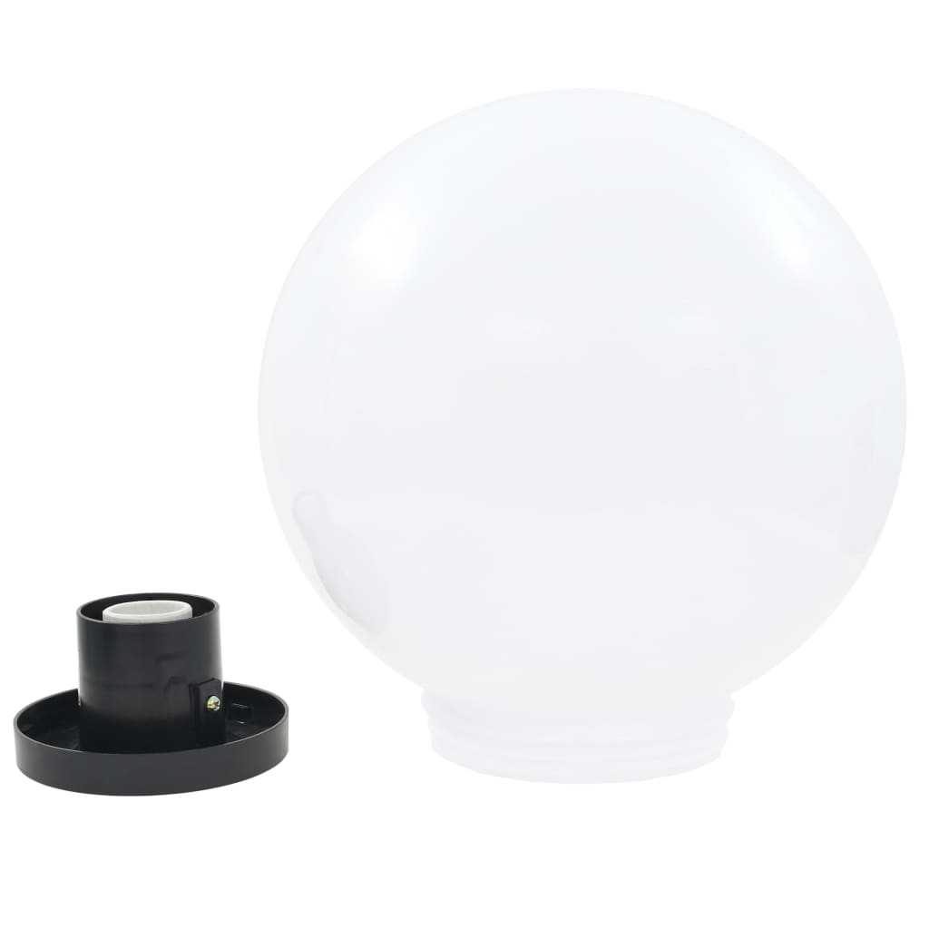 vidaXL LED-bollampen 2 st rond 30 cm PMMA