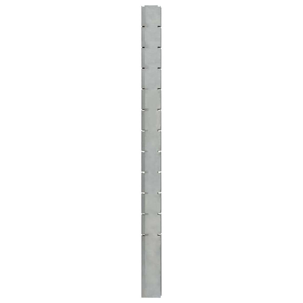 vidaXL Schanskorfpaal 280 cm gegalvaniseerd staal zilverkleurig