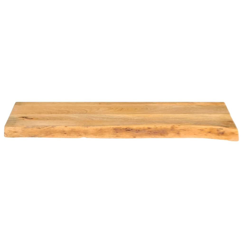 vidaXL Tafelblad met natuurlijke rand 90x40x2,5 cm massief mangohout